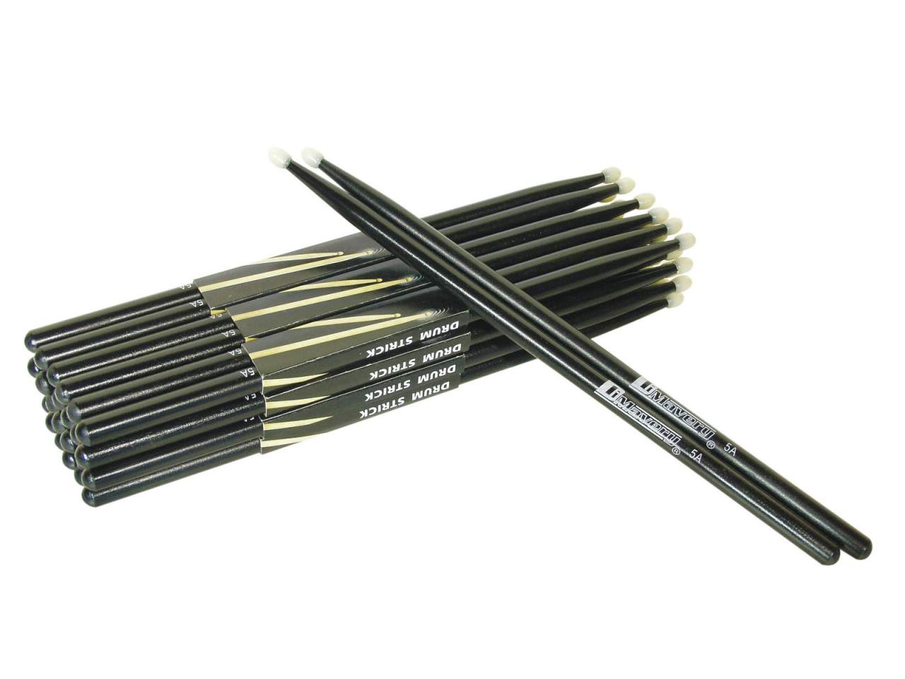 DIMAVERY DDS-5A Drumsticks,Ahorn, schwarz DIMAVERY DDS-5A Drumsticks,Ahorn, schwarz