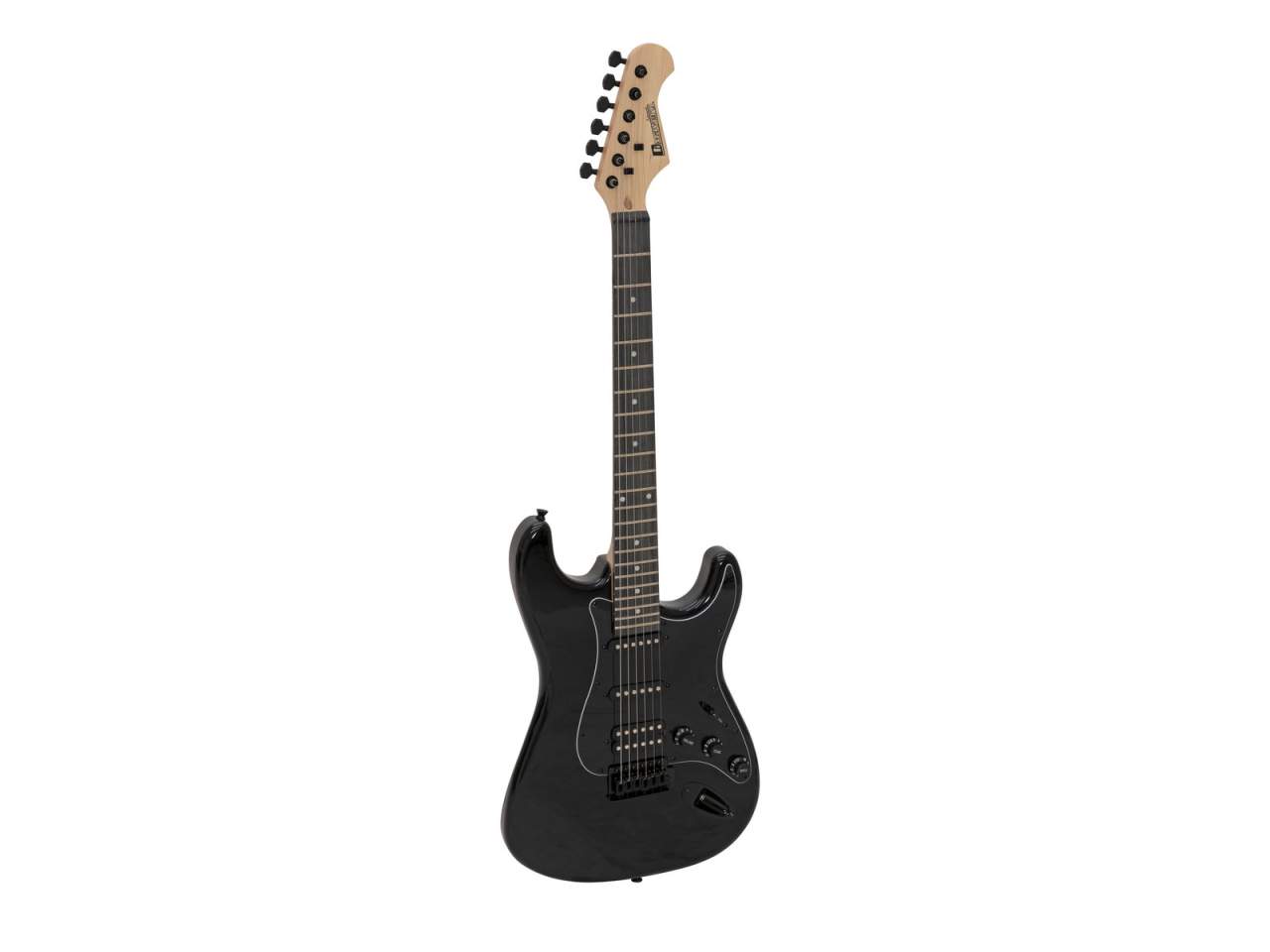 DIMAVERY ST-312 E-Gitarre, schwarz/schwarz DIMAVERY ST-312 E-Gitarre, schwarz/schwarz