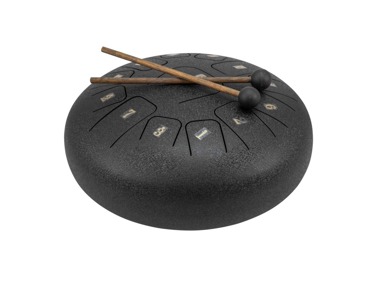 DIMAVERY TD-12 Steel Tongue Drum, schwarz