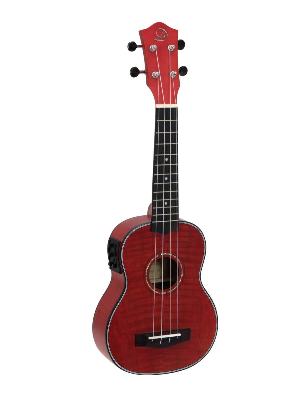 DIMAVERY UK-100 Sopran-Ukulele, flamed red