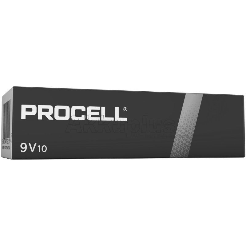 DURACELL - PROCELL - ALKALI-MANGAN - 6LR61 - 9-V-BLOCK - 10 St.