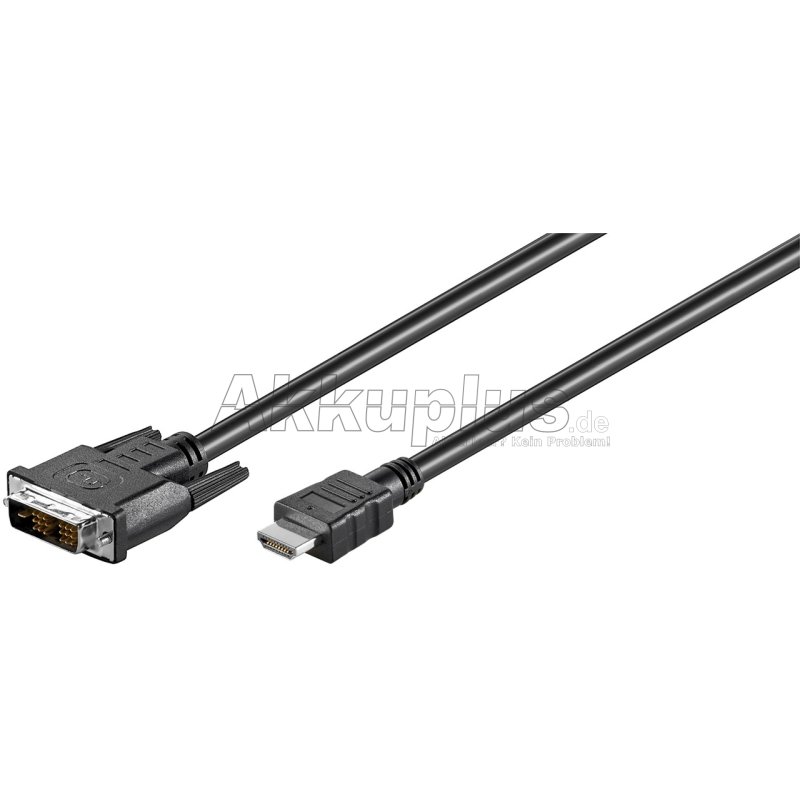 DVI-D/HDMI™-Kabel, vernickelt