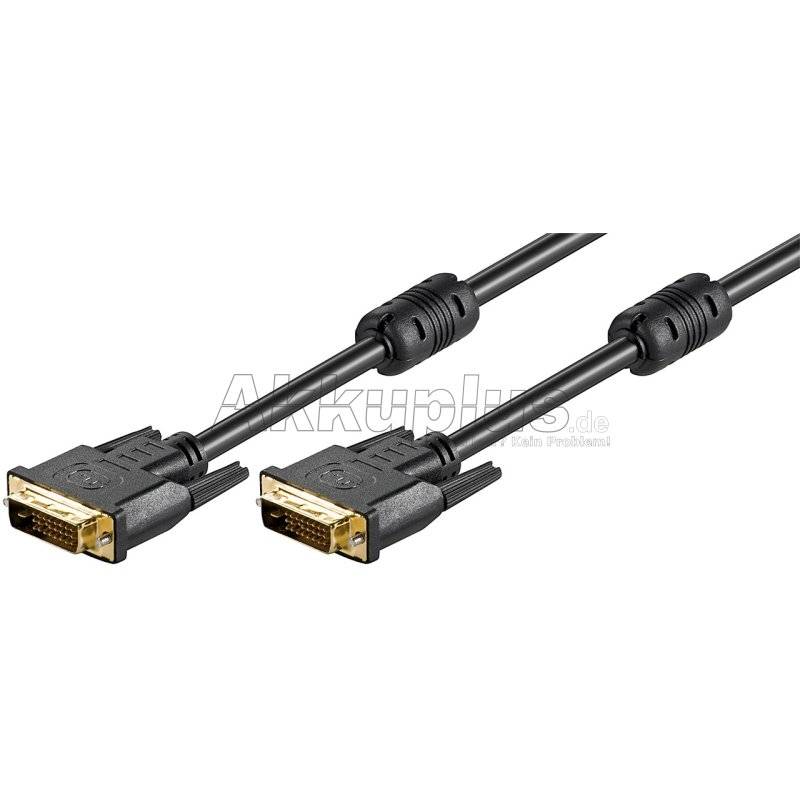 DVI-D Full HD-Kabel Dual Link, vergoldet