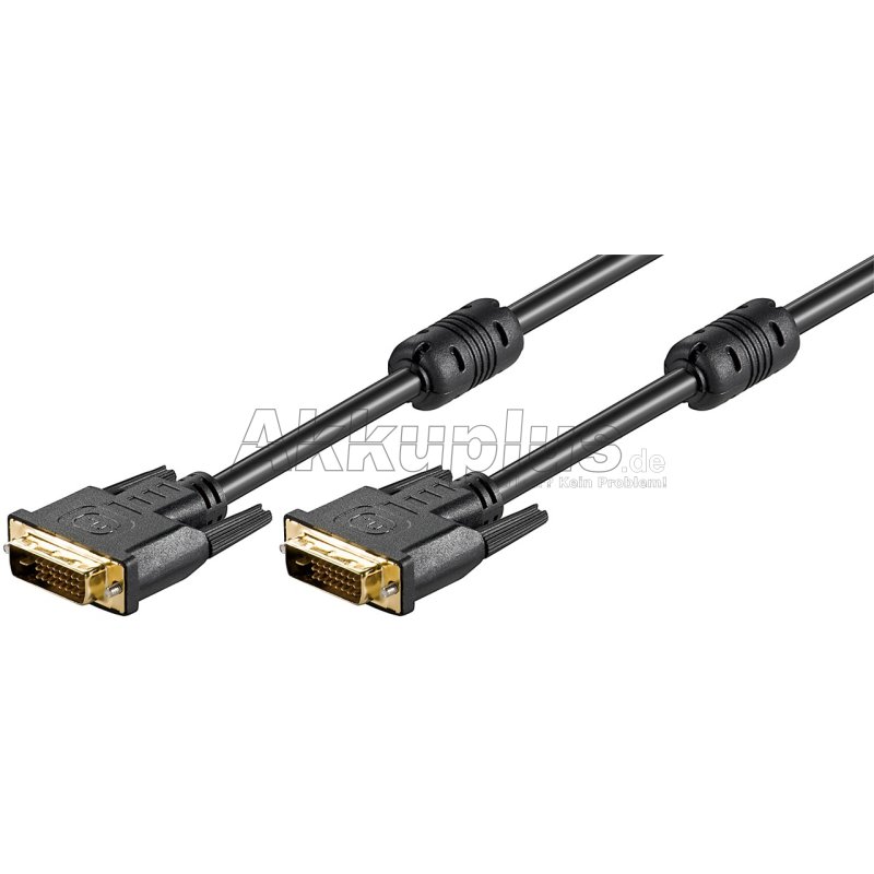 DVI-D Full HD-Kabel Dual Link, vergoldet