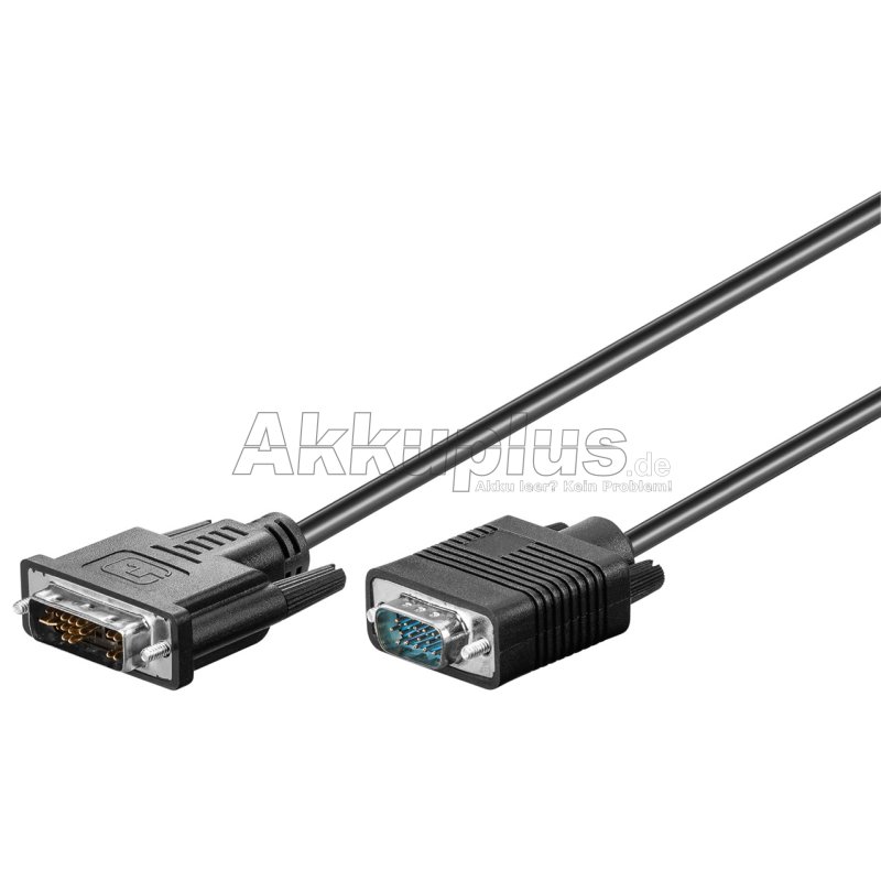 DVI-I/VGA Full HD-Kabel, vernickelt