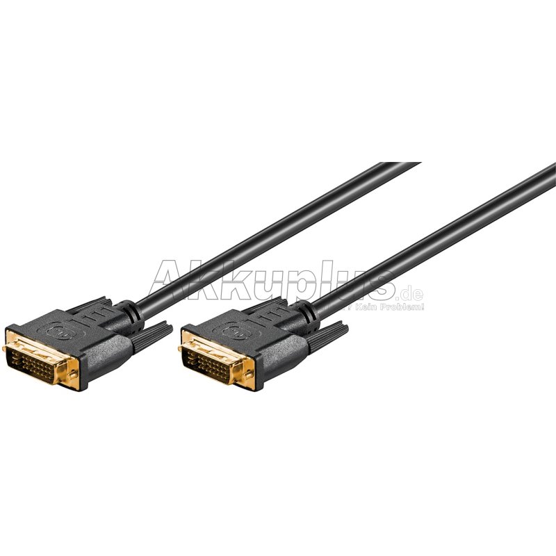 DVI-I Full HD-Kabel Dual Link, vergoldet