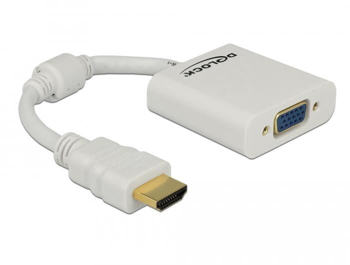 DeLOCK Adapter High Speed HDMI zu VGA weiß