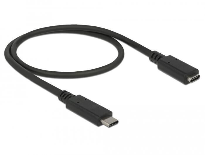 DeLOCK Verlängerungskabel SuperSpeed USB-C 0,5m