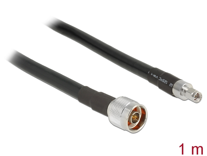 Delock Antennenkabel N Stecker > RP-SMA Stecker CFD400 LLC400 1 m low loss Delock Antennenkabel N Stecker > RP-SMA Stecker CFD400 LLC400 1 m low loss