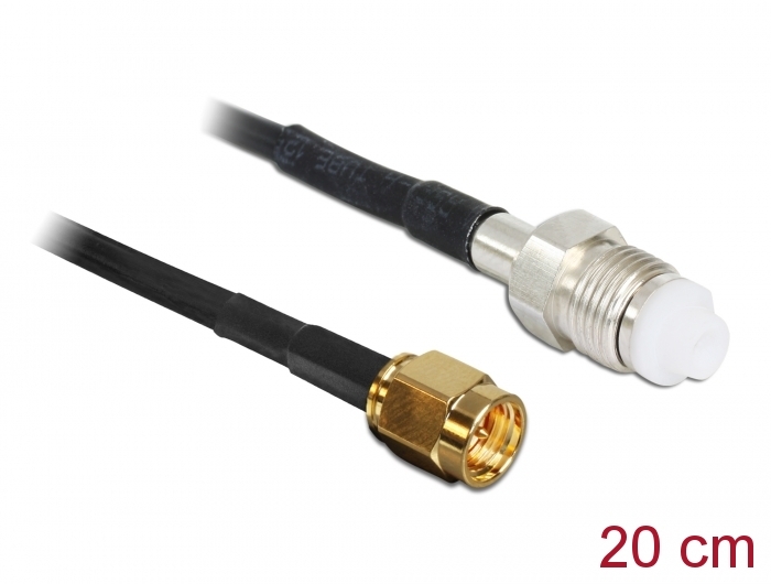 Delock Antennenkabel SMA Stecker > FME Buchse RG-174 200 mm