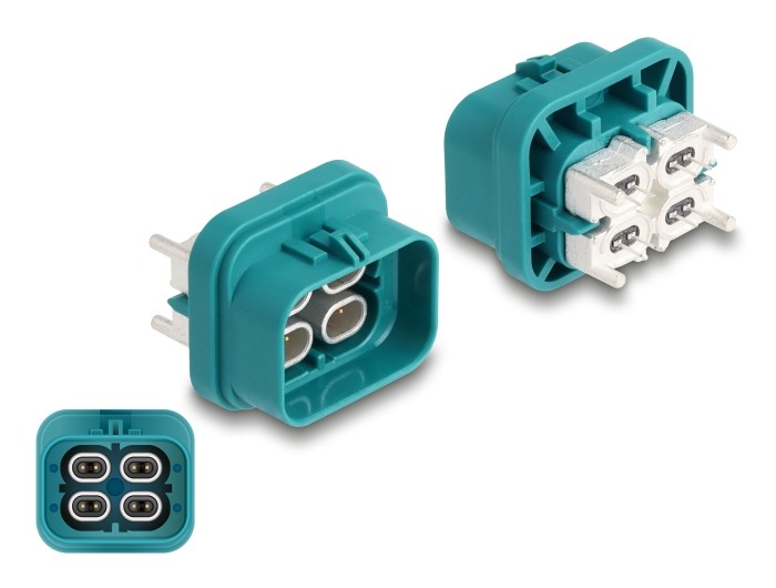 Delock HDMTD quad Stecker für PCB Schutzart IP67 / IP69K Delock HDMTD quad Stecker für PCB Schutzart IP67 / IP69K