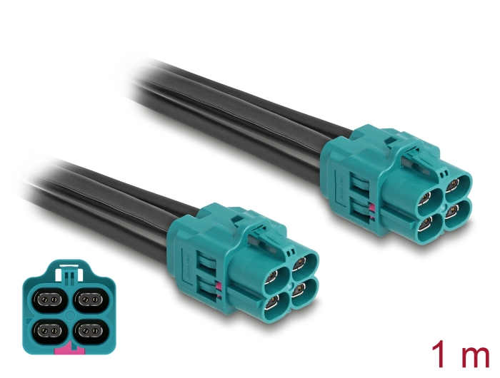 Delock Kabel HDMTD Z quad Buchse zu HDMTD Z quad Buchse 1 m Delock Kabel HDMTD Z quad Buchse zu HDMTD Z quad Buchse 1 m