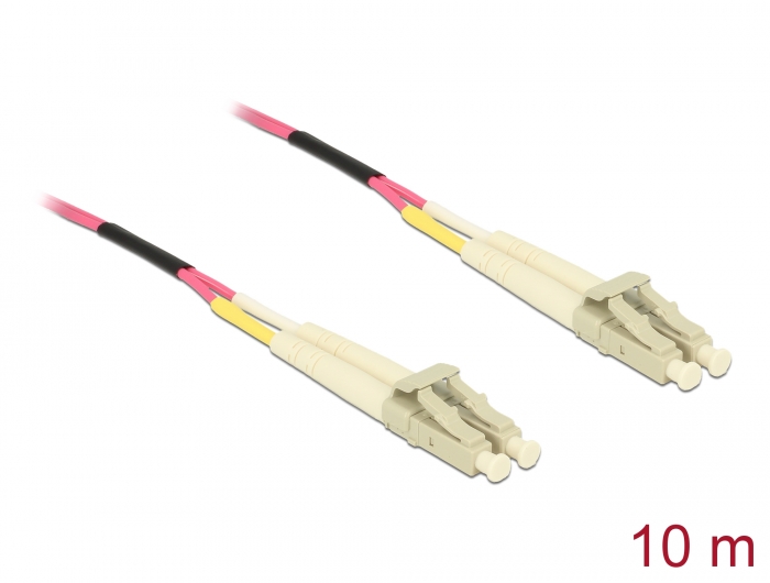 Delock Kabel Lichtwellenleiter LC > LC Multimode OM4 10 m Delock Kabel Lichtwellenleiter LC > LC Multimode OM4 10 m
