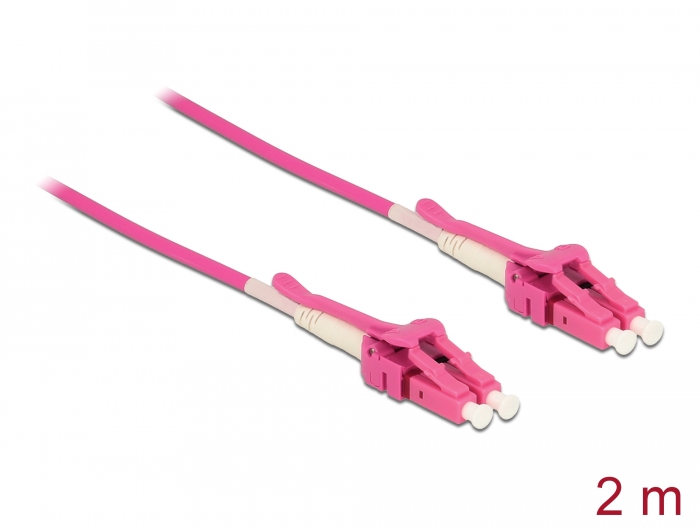 Delock Kabel Lichtwellenleiter LC > LC Multimode OM4 Uniboot 2 m