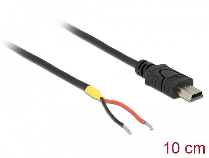 Delock Kabel USB 2.0 Mini-B Stecker > 2 x offene Kabelenden Strom 10 cm Raspberry Pi Delock Kabel USB 2.0 Mini-B Stecker > 2 x offene Kabelenden Strom 10 cm Raspberry Pi
