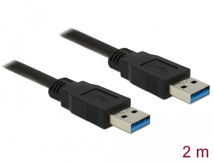 Delock Kabel USB 3.0 Typ-A Stecker > USB 3.0 Typ-A Stecker 2,0 m schwarz Delock Kabel USB 3.0 Typ-A Stecker > USB 3.0 Typ-A Stecker 2,0 m schwarz