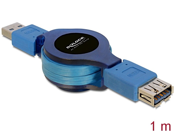 Delock Kabel USB 3.0 Verlängerung mit Aufrollfunktion Delock Kabel USB 3.0 Verlängerung mit Aufrollfunktion