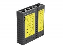 Delock Kabeltester RJ45 / RJ12 + Portfinder