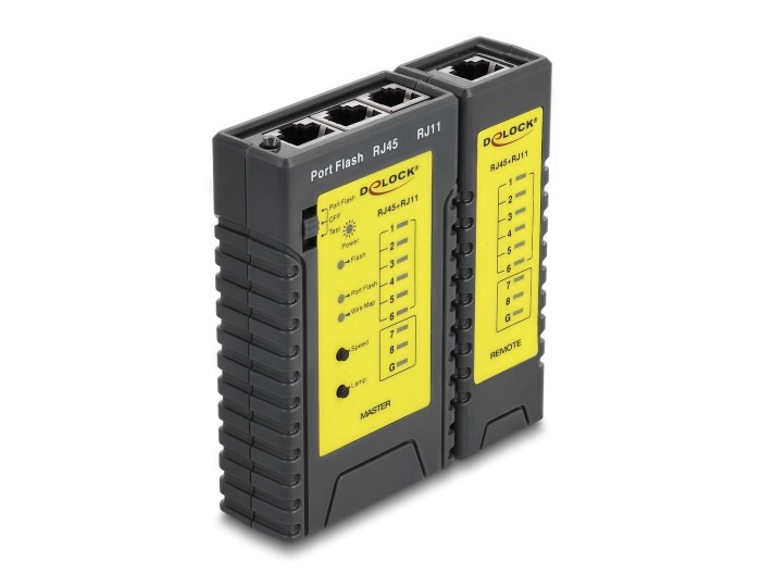 Delock Kabeltester RJ45 / RJ12 + Portfinder Delock Kabeltester RJ45 / RJ12 + Portfinder
