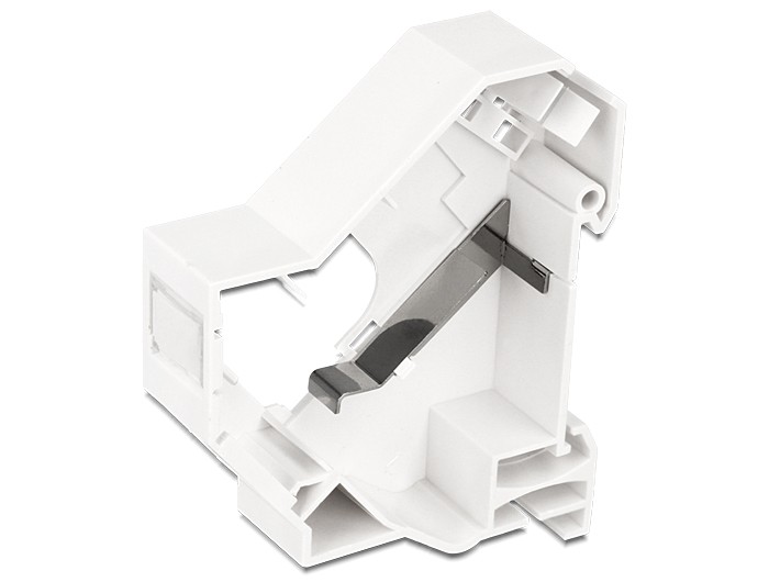 Delock Keystone Halterung für Hutschienen mit Erdung Delock Keystone Halterung für Hutschienen mit Erdung