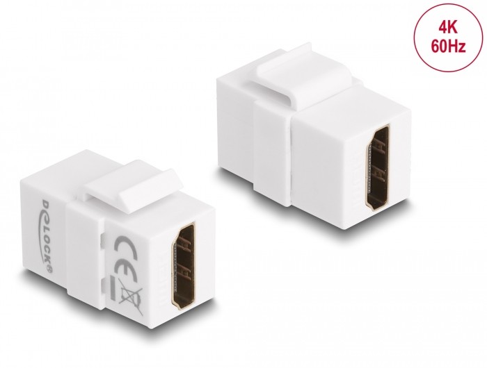 Delock Keystone Modul HDMI Buchse zu HDMI Buchse weiß