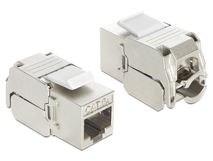 Delock Keystone Modul RJ45 Buchse > LSA Cat.6A STP Delock Keystone Modul RJ45 Buchse > LSA Cat.6A STP