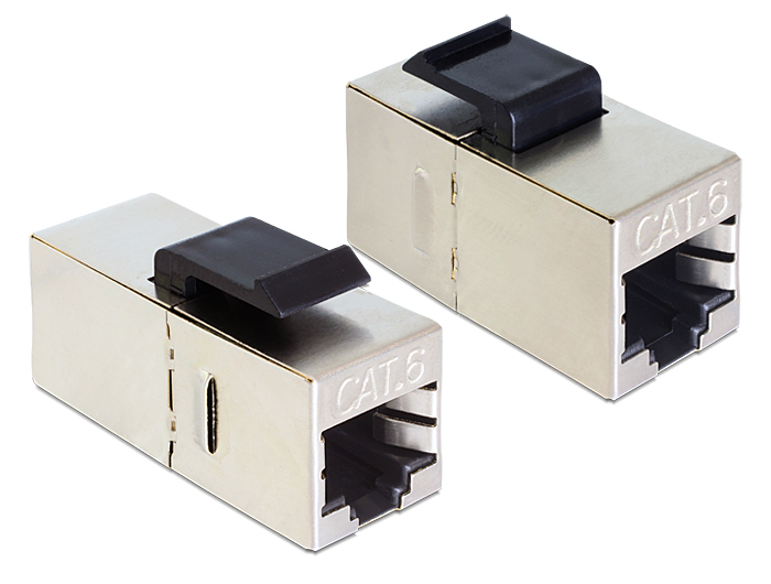 Delock Keystone Modul RJ45 Buchse > RJ45 Buchse Cat.6 kompakt Delock Keystone Modul RJ45 Buchse > RJ45 Buchse Cat.6 kompakt