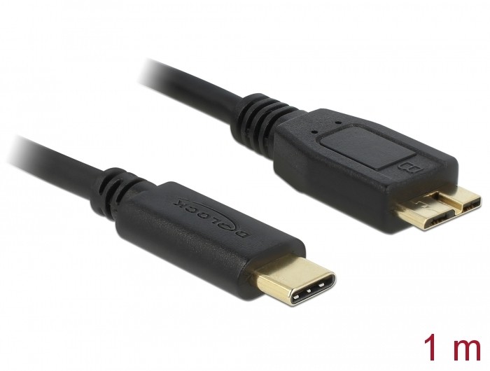Delock USB 10 Gbps Kabel USB Type-C™ Stecker zu USB Typ Micro-B Stecker 1 m