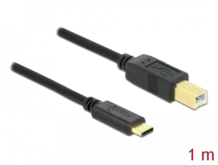 Delock USB 2.0 Kabel Type-C zu Typ-B 1 m Delock USB 2.0 Kabel Type-C zu Typ-B 1 m
