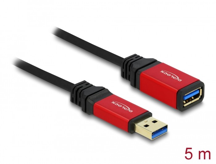Delock Verlängerungskabel USB 3.0 Typ-A Stecker > USB 3.0 Typ-A Buchse 5 m Premium Delock Verlängerungskabel USB 3.0 Typ-A Stecker > USB 3.0 Typ-A Buchse 5 m Premium