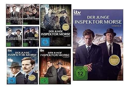 Der junge Inspektor Morse - Staffel / Season 1+2+3+4+5+6+7+8 im Set - Deutsche Originalware [18 DVDs]