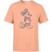 Disney Mickey Mouse Sketch Men's T-Shirt - Coral - XL