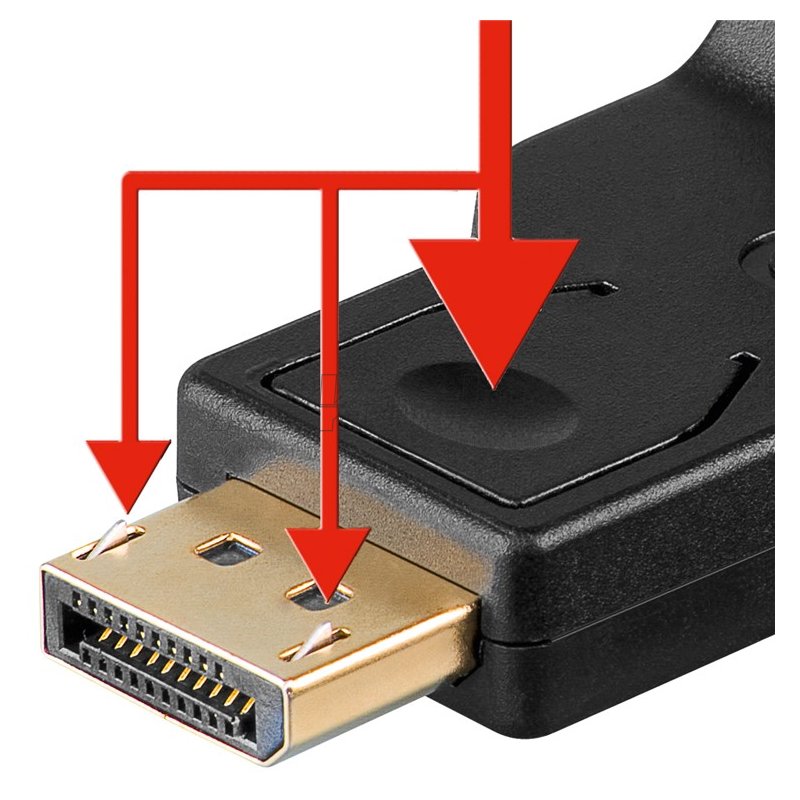 DisplayPort™-/VGA-Adapter 1.1, vergoldet