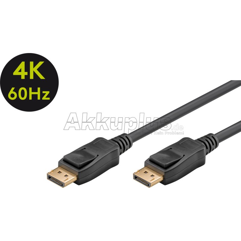 DisplayPort™ Verbindungskabel 1.2 VESA, vergoldet