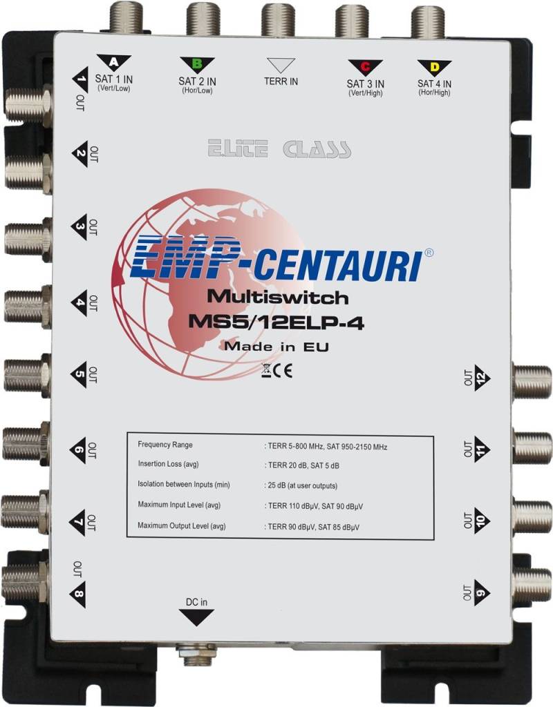 EMP Centauri E-Lite Class Multischalter MS 5/12 ELP-4 ohne Netzteil von EMP-Centauri