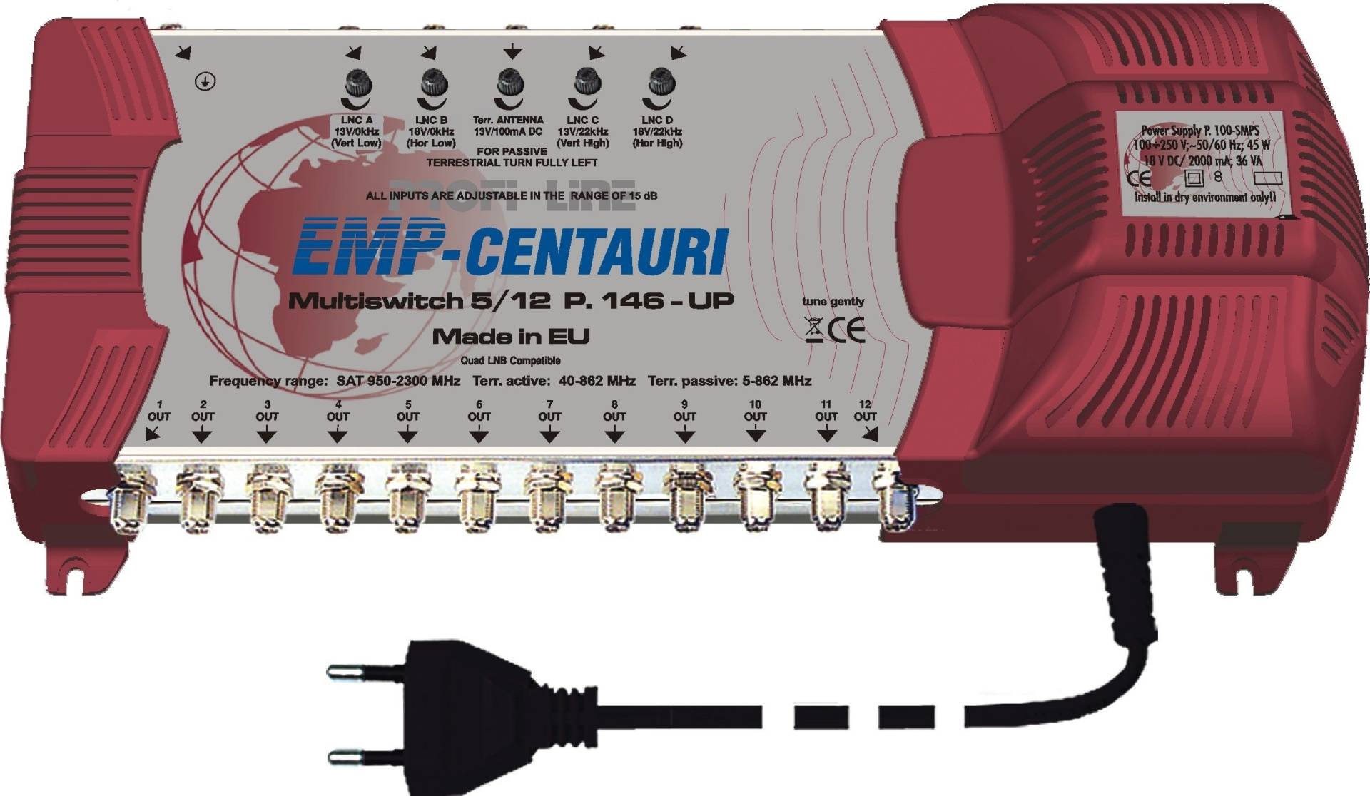 EMP Centauri Profi-Line Multischalter 5/12 PIU-5 (P.146-UP) von EMP