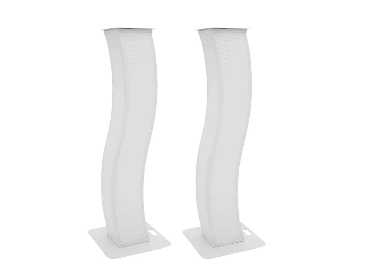 EUROLITE 2x Stage Stand 150cm geschwungen inkl. Cover und Tasche, wei? EUROLITE 2x Stage Stand 150cm geschwungen inkl. Cover und Tasche, wei?