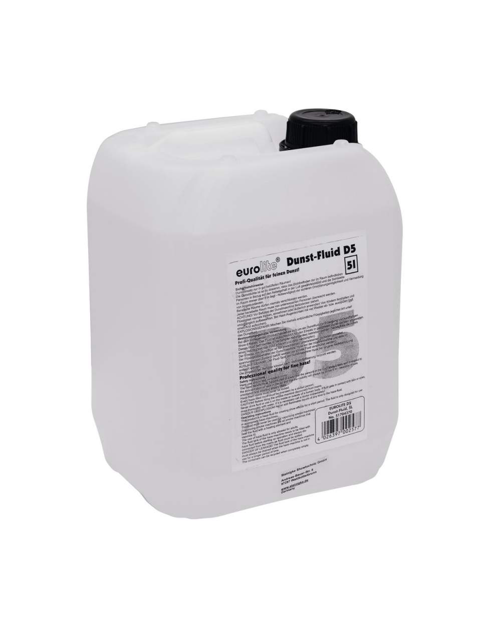 EUROLITE D-5 Dunst-Fluid 5 Liter f?r Hazer EUROLITE D-5 Dunst-Fluid 5 Liter f?r Hazer