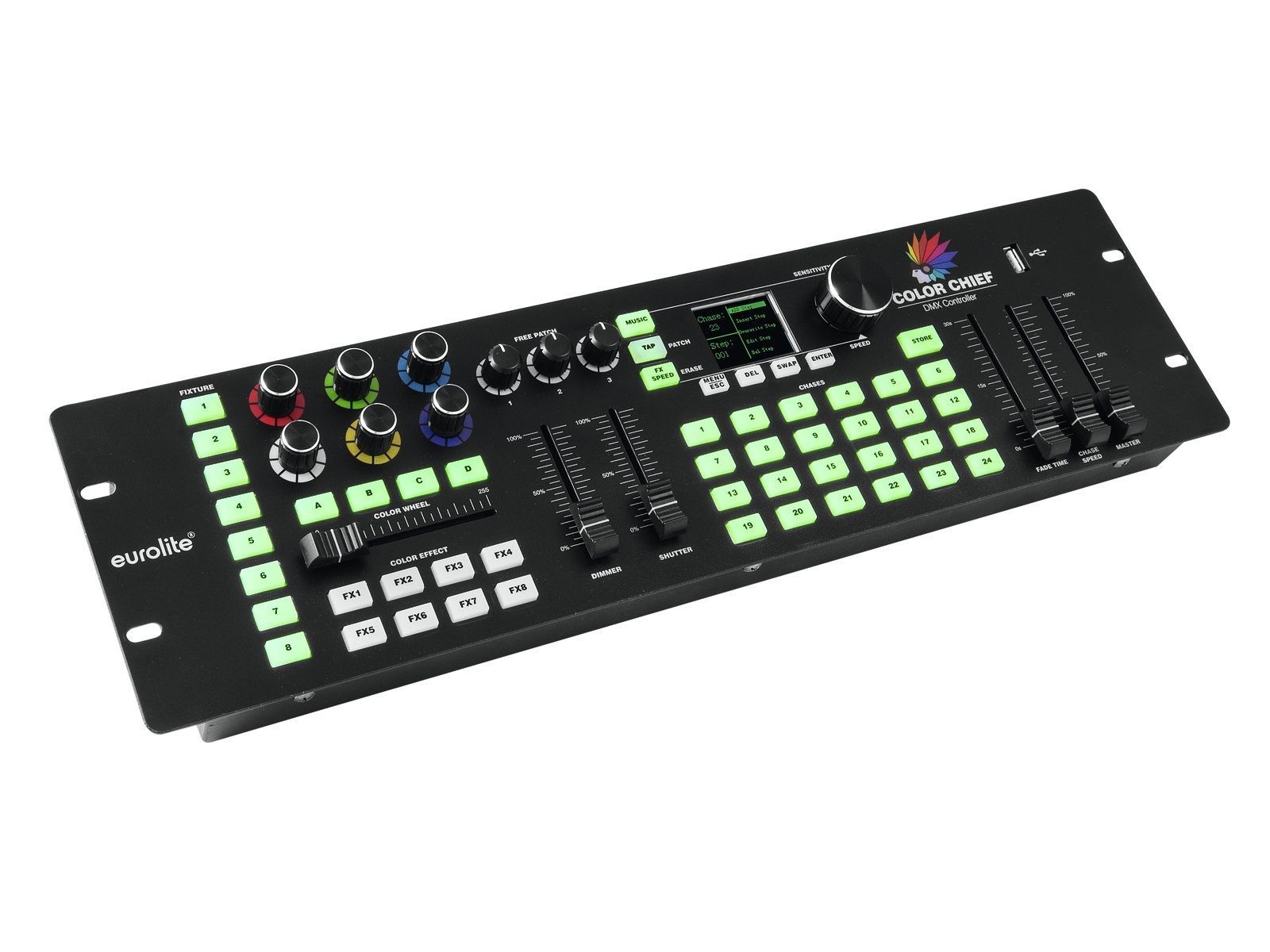 EUROLITE DMX LED Color Chief Controller DMX-Lichtmixer mit innovativer Steuerung