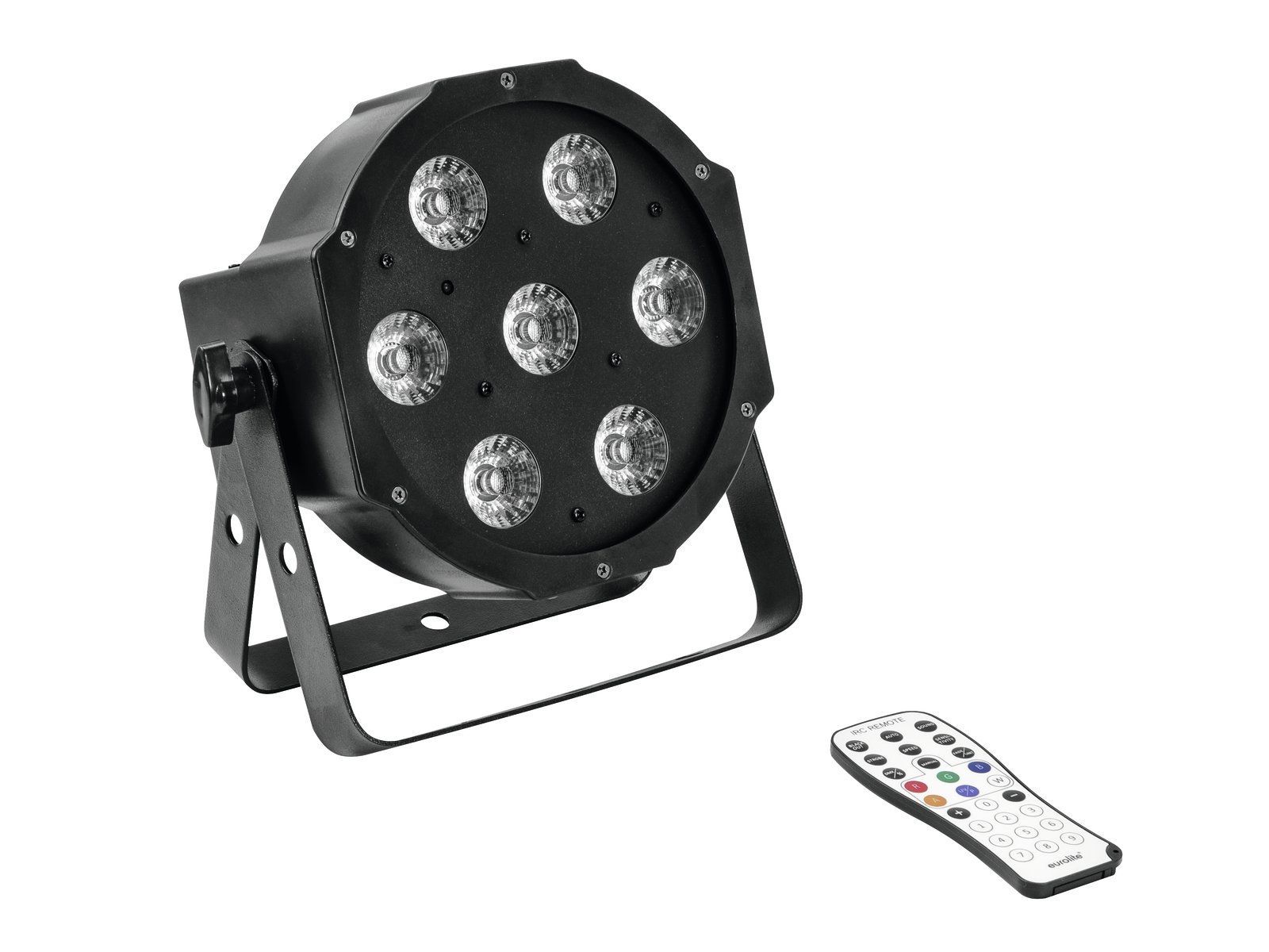 EUROLITE LED SLS-7 HCL Floor flacher LED PAR-Scheinwerfer mit 7 x 10 W RGBW+UV