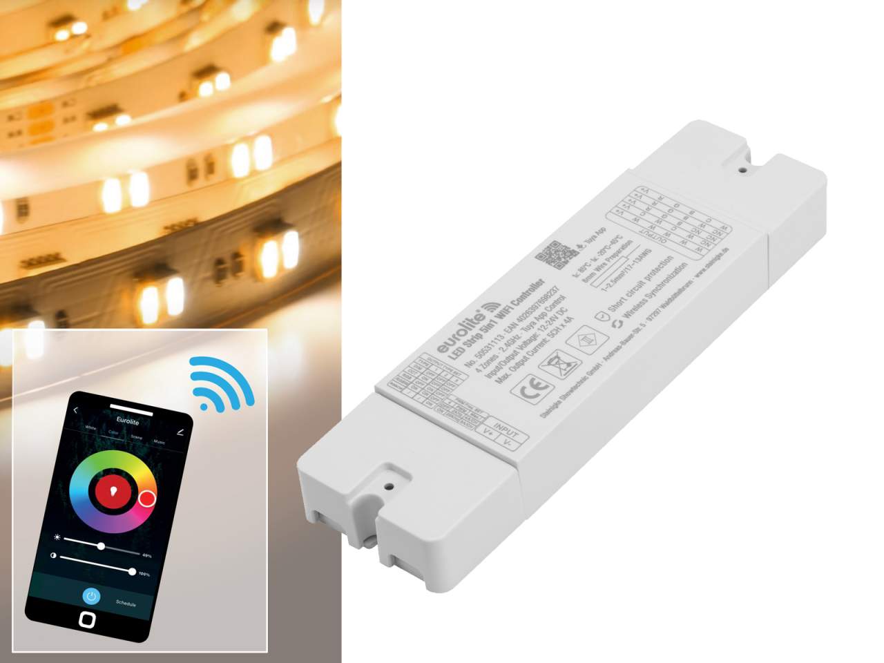 EUROLITE LED Strip 5in1 WiFi Controller EUROLITE LED Strip 5in1 WiFi Controller