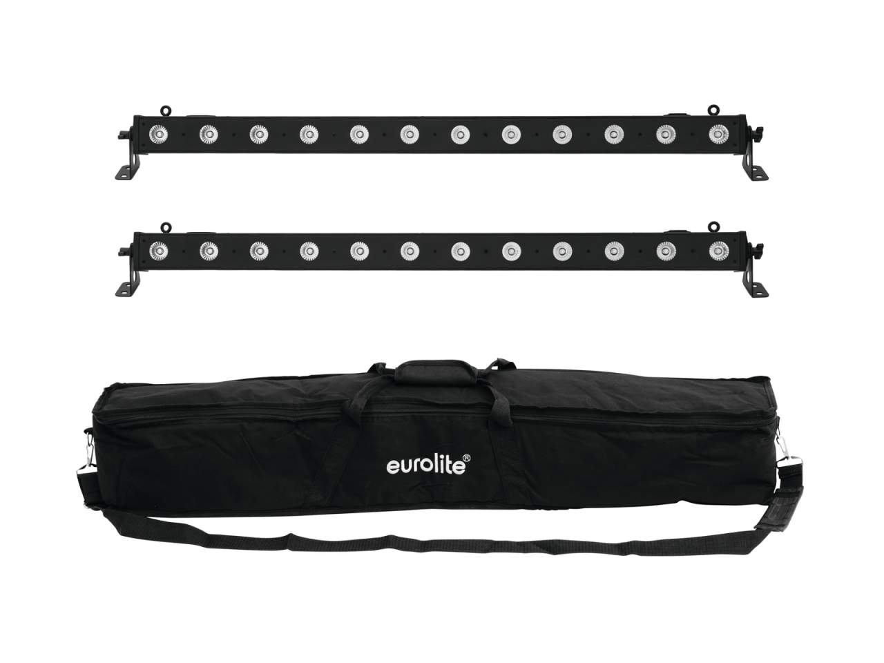 EUROLITE Set 2x LED BAR-12 QCL RGBA + Soft Bag EUROLITE Set 2x LED BAR-12 QCL RGBA + Soft Bag
