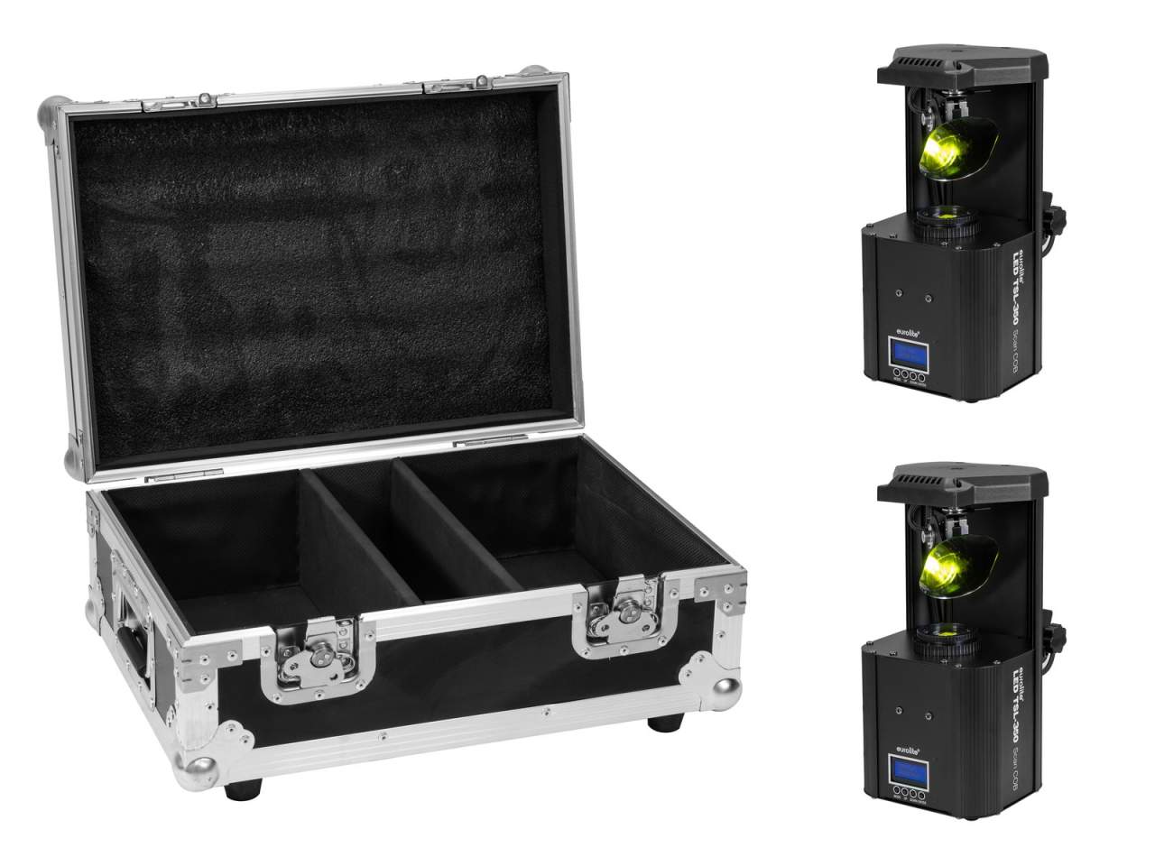 EUROLITE Set 2x LED TSL-350 Scan COB + Case EUROLITE Set 2x LED TSL-350 Scan COB + Case