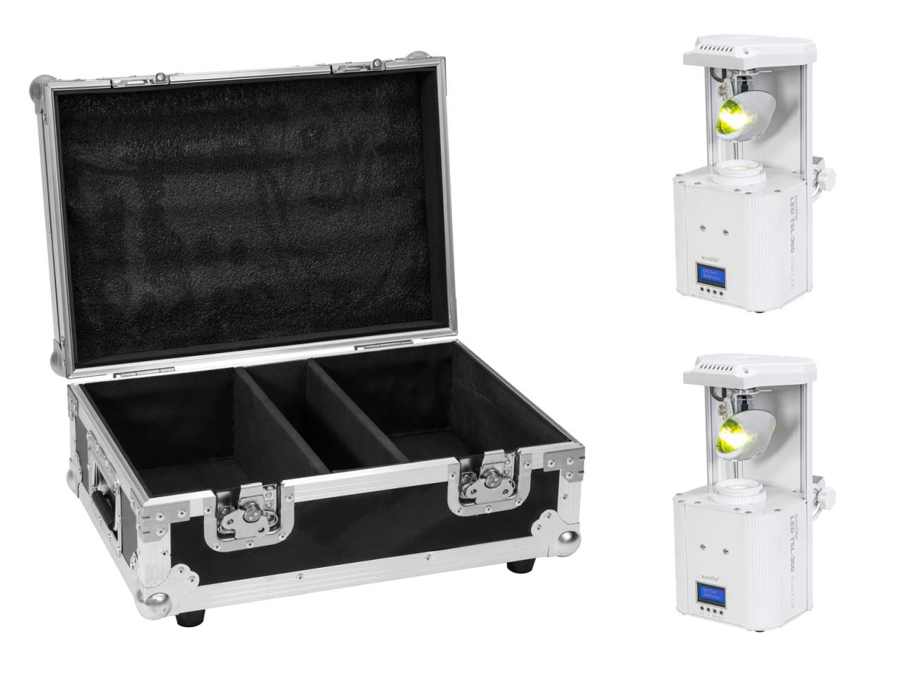 EUROLITE Set 2x LED TSL-350 Scan COB wei? + Case EUROLITE Set 2x LED TSL-350 Scan COB wei? + Case