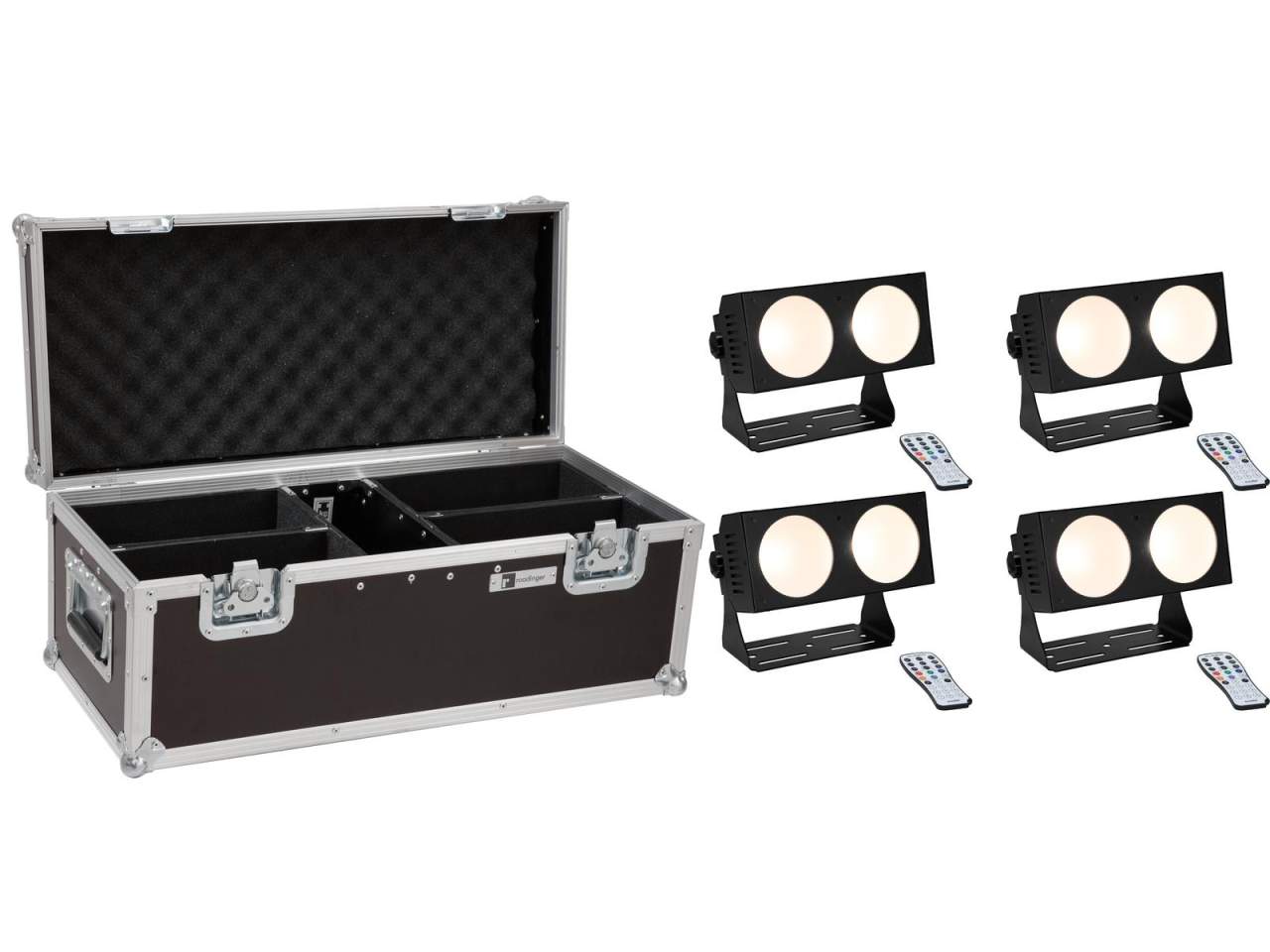 EUROLITE Set 4x LED CBB-2 COB WW Leiste + Case EUROLITE Set 4x LED CBB-2 COB WW Leiste + Case