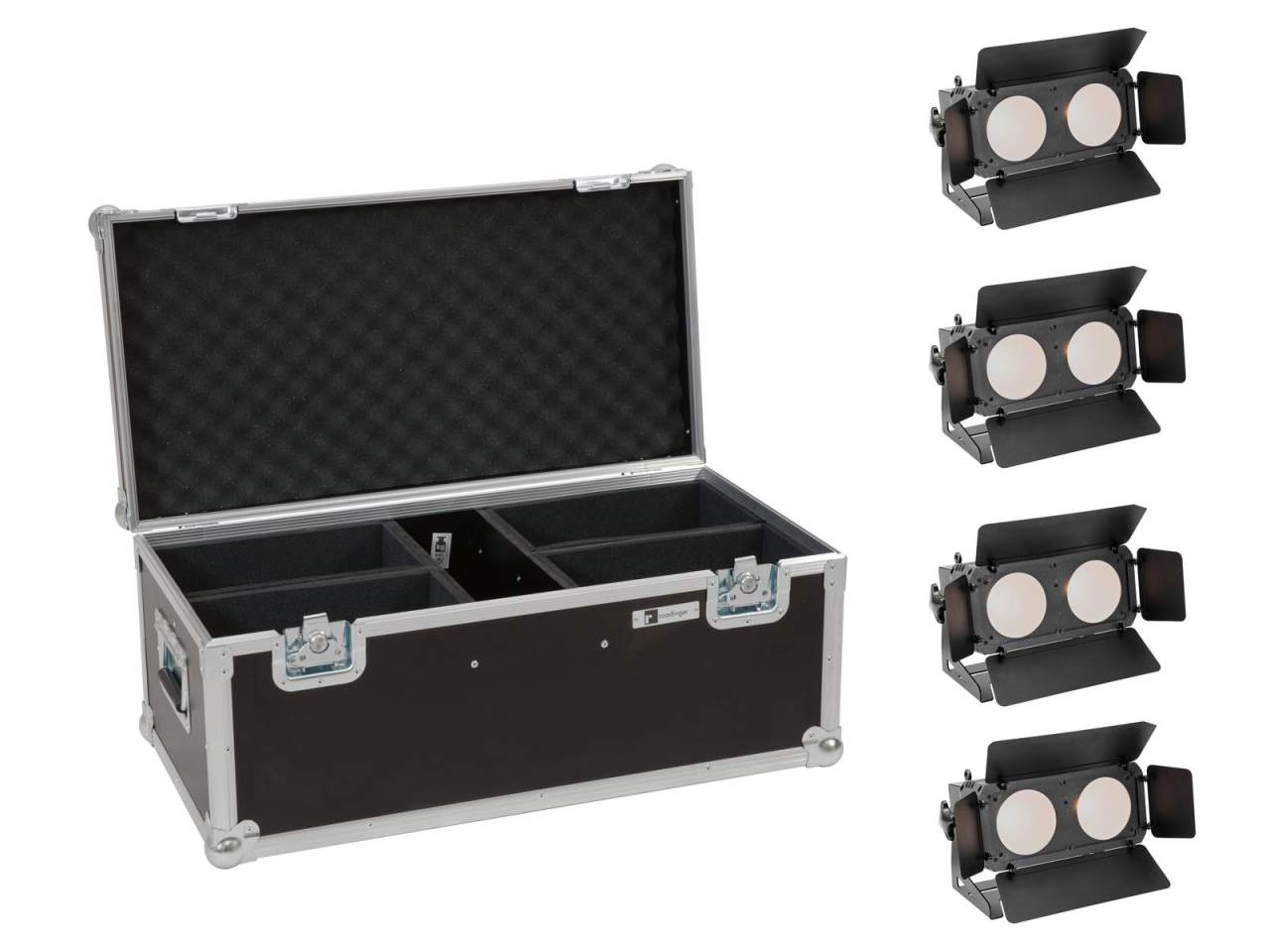 EUROLITE Set 4x LED CBB-2 WW/CW Fairlight + Case EUROLITE Set 4x LED CBB-2 WW/CW Fairlight + Case