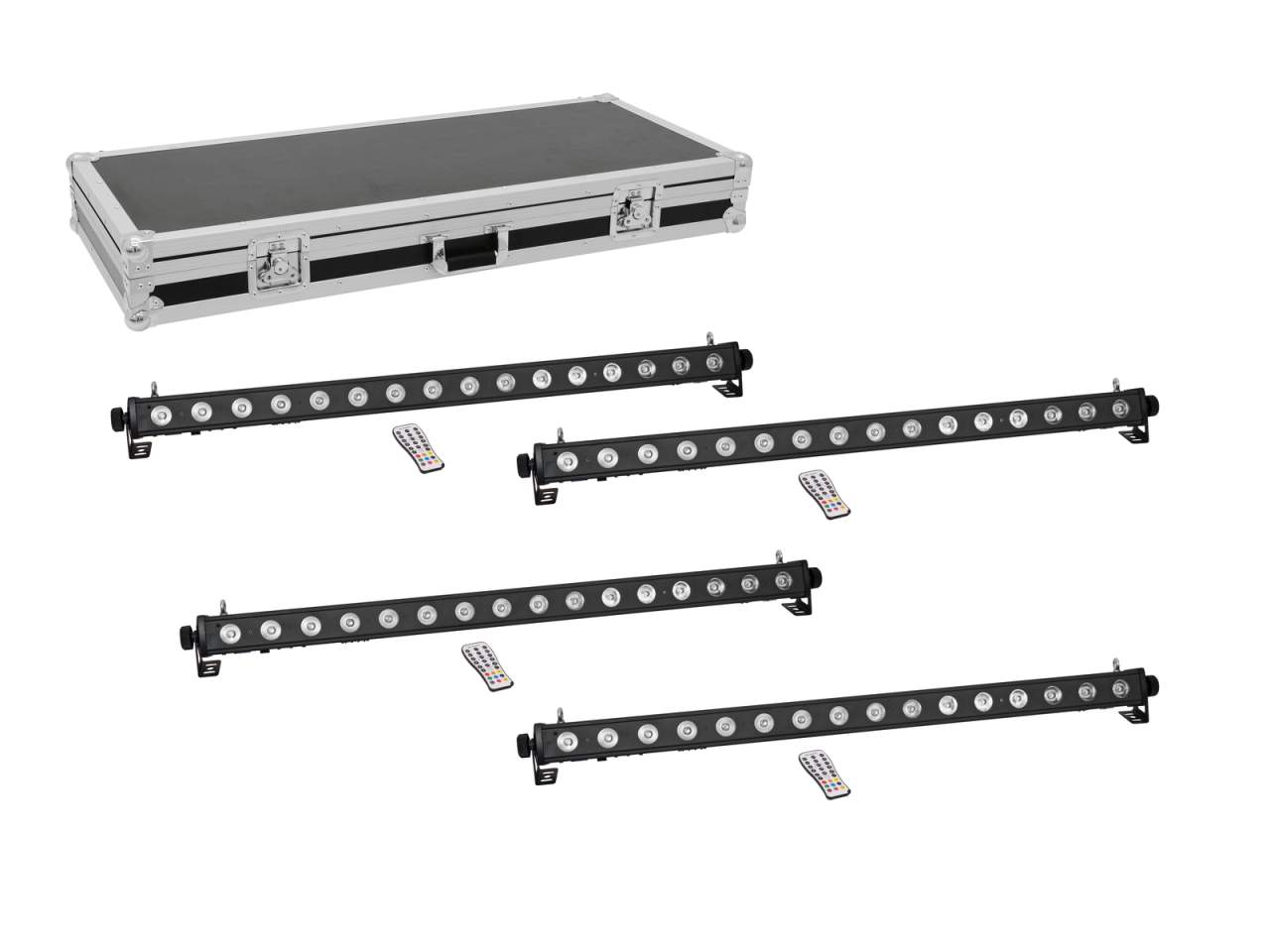 EUROLITE Set 4x LED PIX-16 QCL Leiste + Case EUROLITE Set 4x LED PIX-16 QCL Leiste + Case