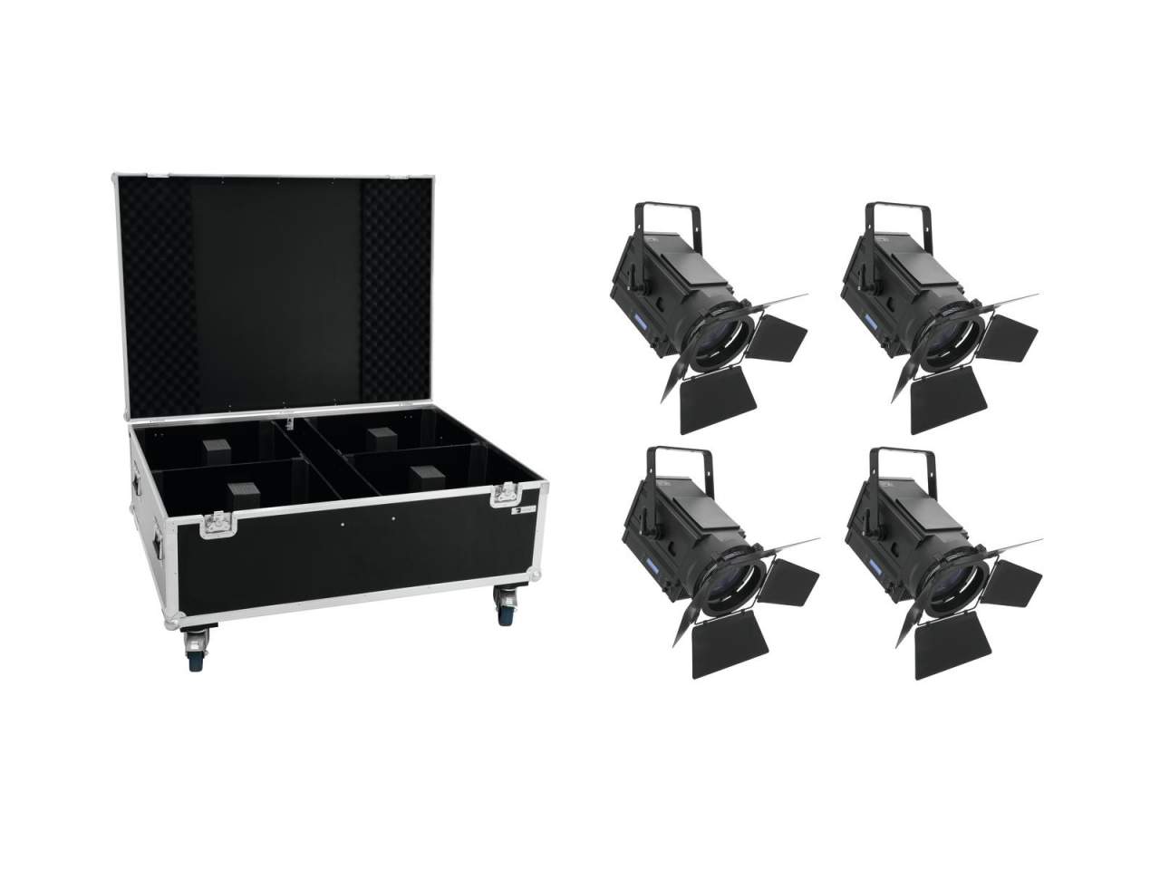 EUROLITE Set 4x LED THA-250F + Case EUROLITE Set 4x LED THA-250F + Case