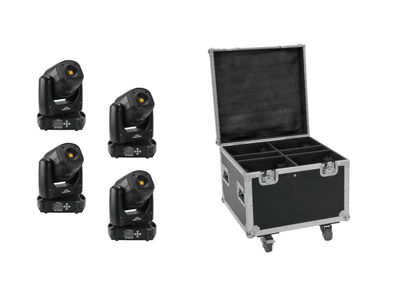 EUROLITE Set 4x LED TMH-S90 + Case EUROLITE Set 4x LED TMH-S90 + Case