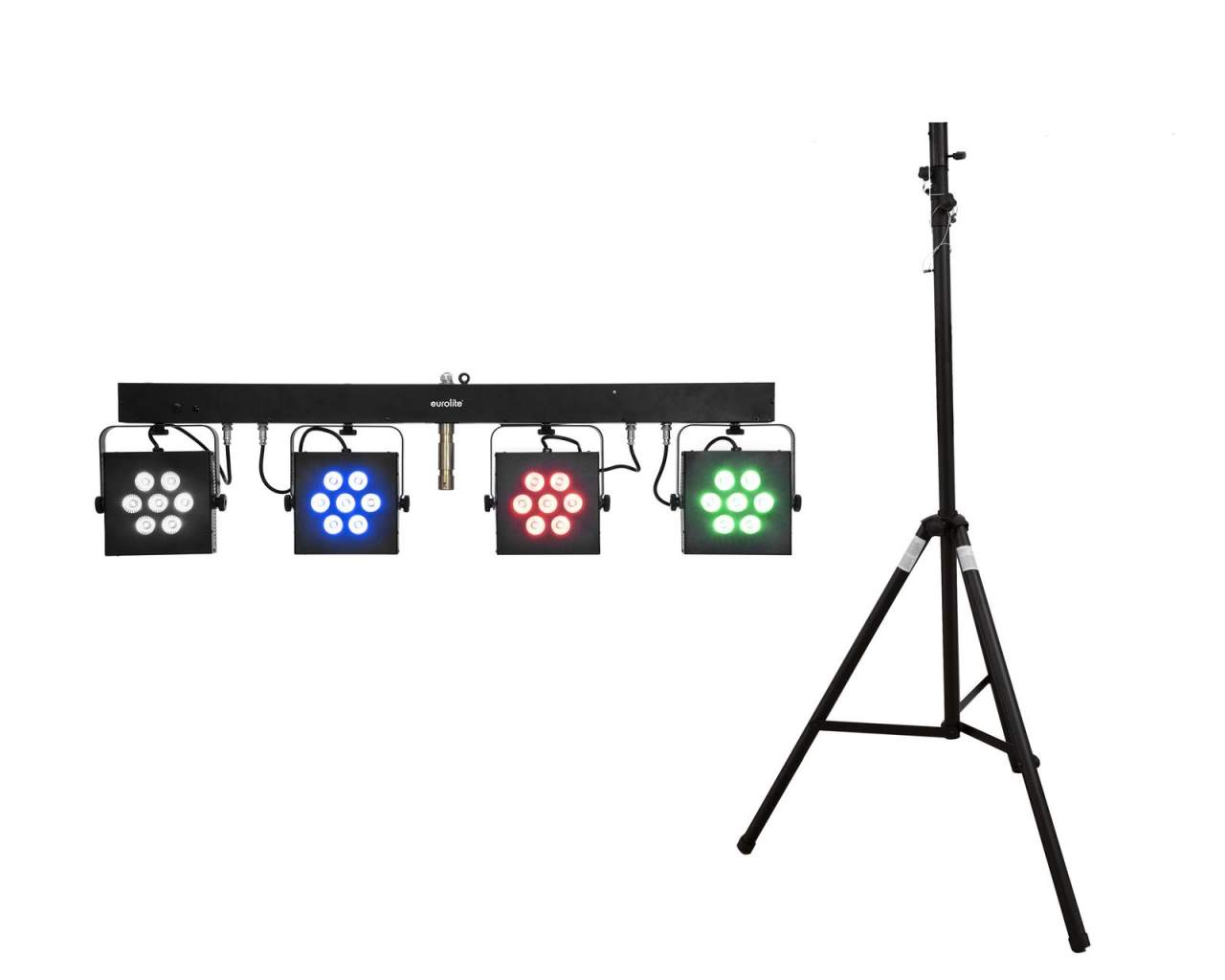 EUROLITE Set LED KLS-3002 + STV-40S-WOT Stahlstativ EUROLITE Set LED KLS-3002 + STV-40S-WOT Stahlstativ